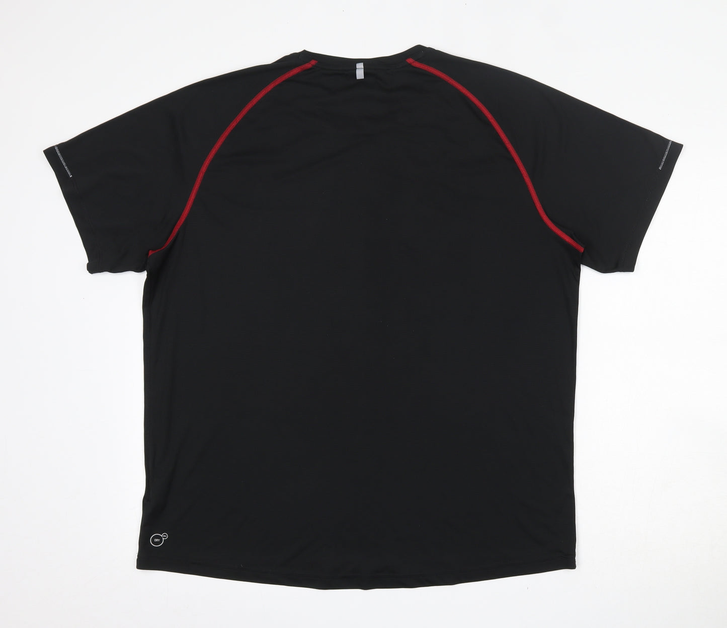 PUMA Mens Black  Polyester  T-Shirt Size XL Round Neck