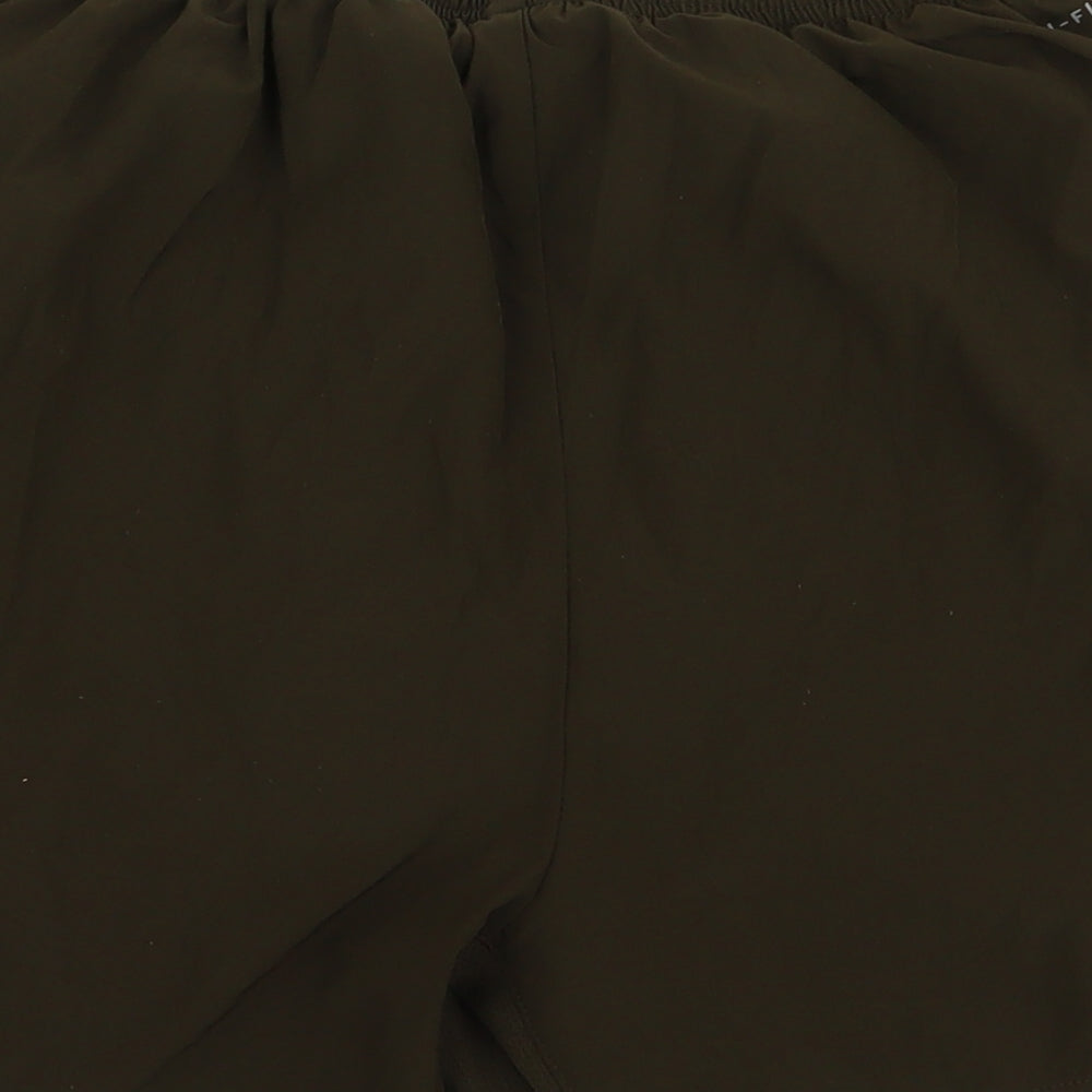 Nike  Mens Green  Polyester Athletic Shorts Size M L6 in Regular Drawstring