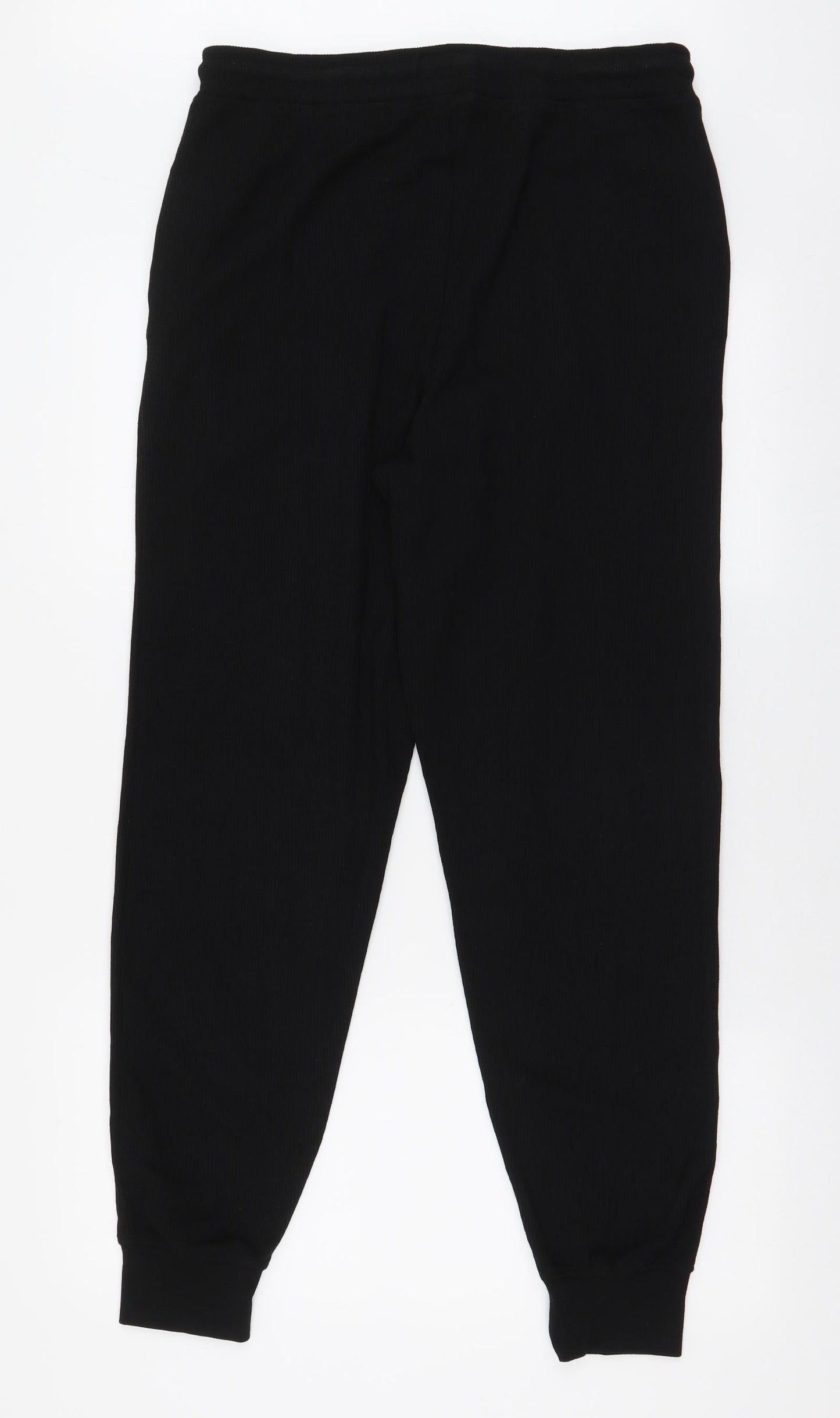 Primark Mens Black  Polyester Jogger Trousers Size M L29 in Slim Drawstring