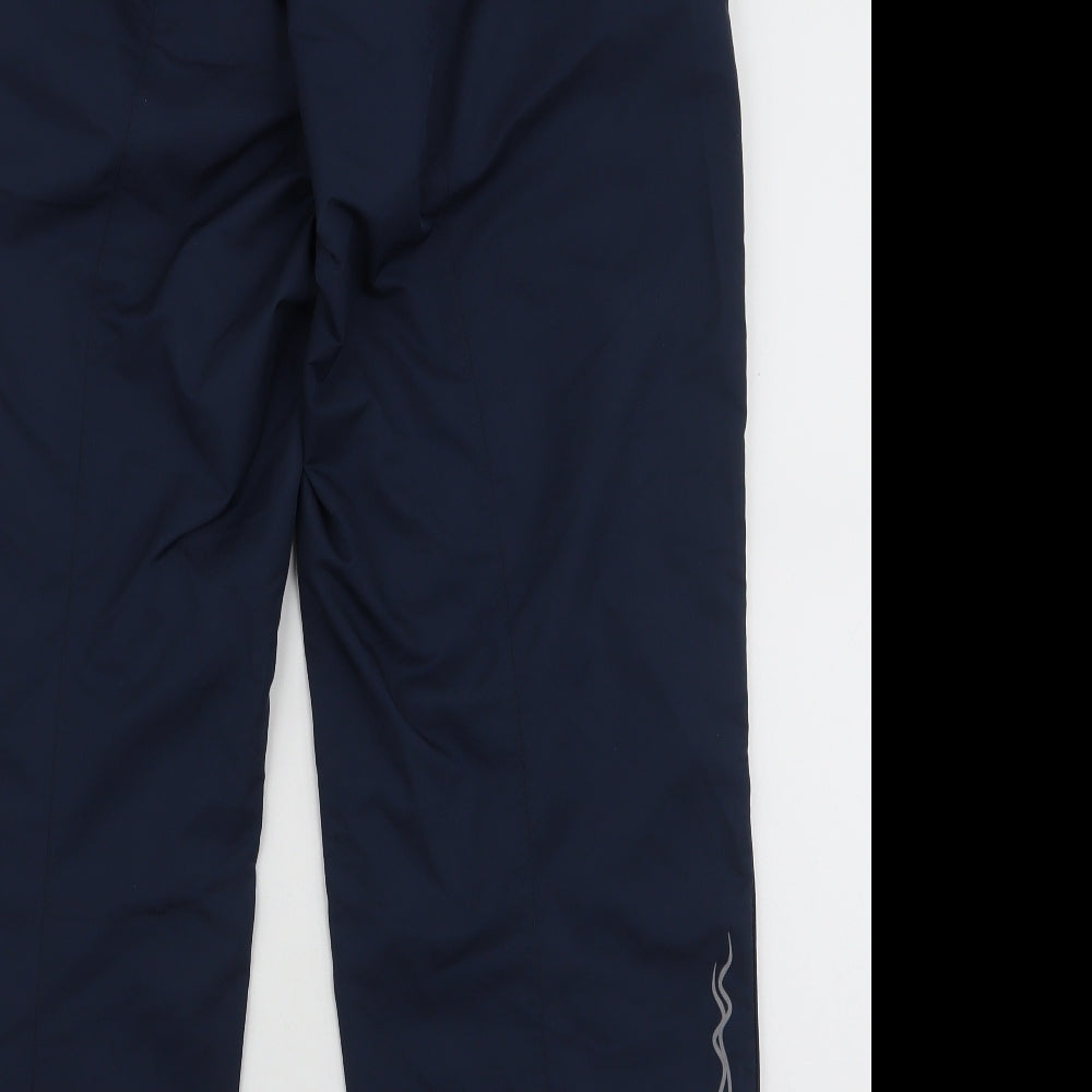 Mizuno Mens Blue  Polyester Jogger Trousers Size M L32 in Regular Drawstring