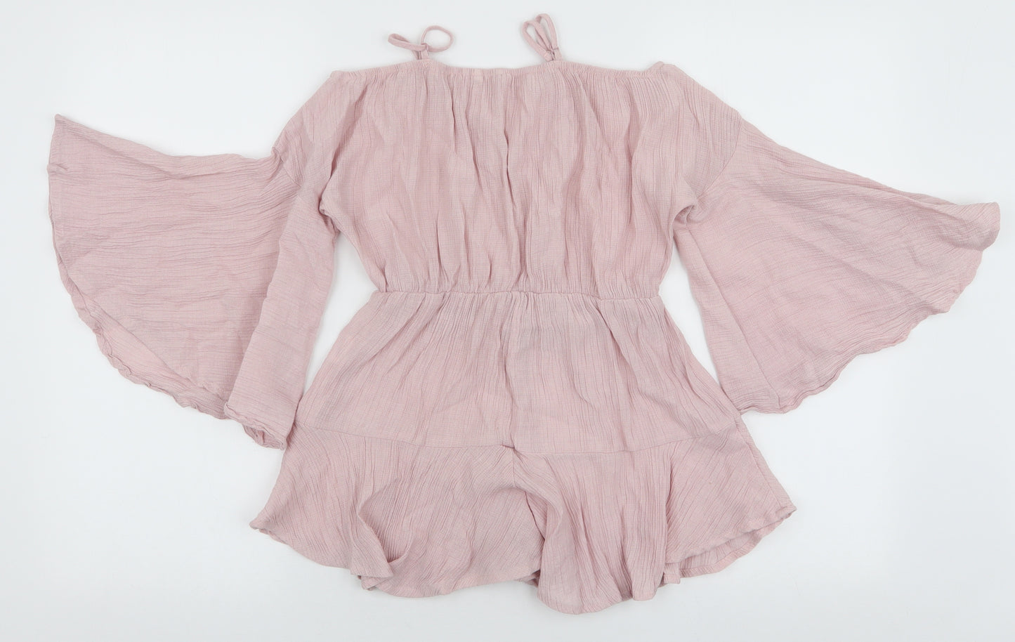 SheIn Girls Pink  Nylon Playsuit One-Piece Size 10 Years  Pullover