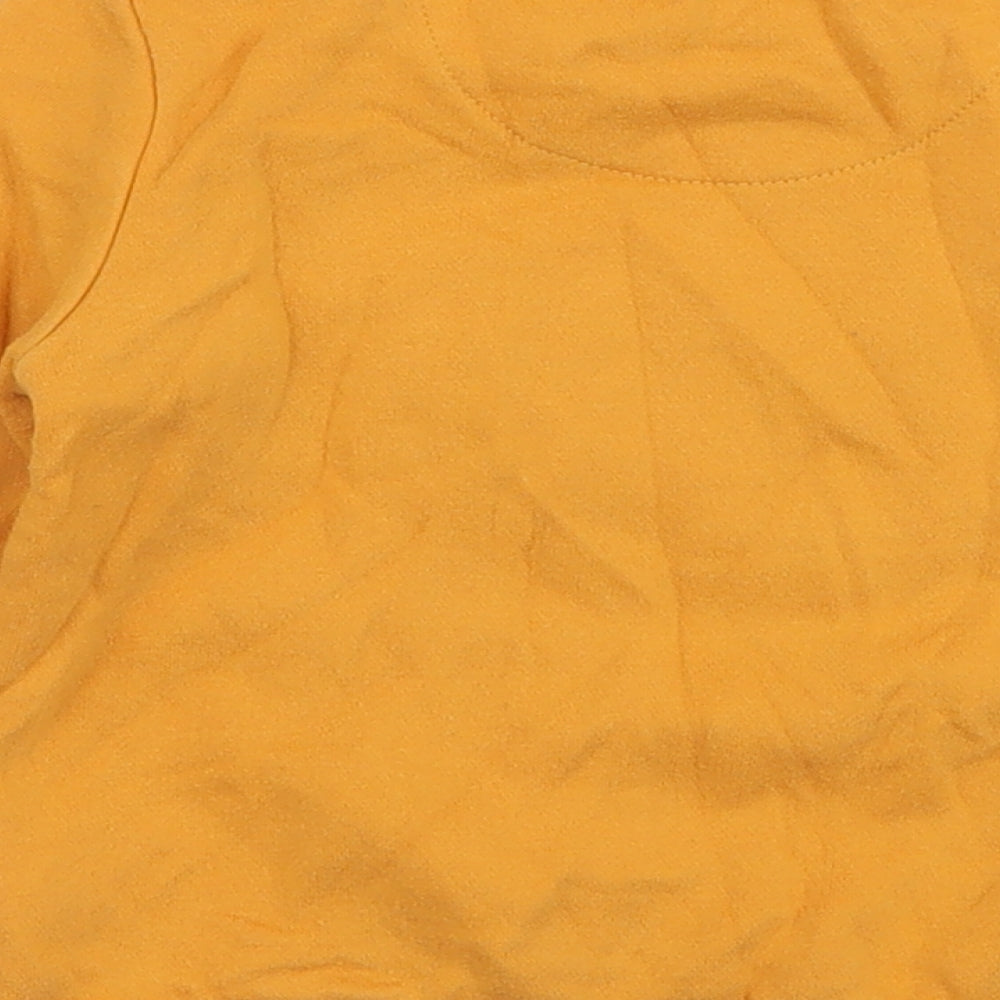 F&F Boys Yellow  Cotton Pullover Jumper Size 12-18 Months  Snap - Batman