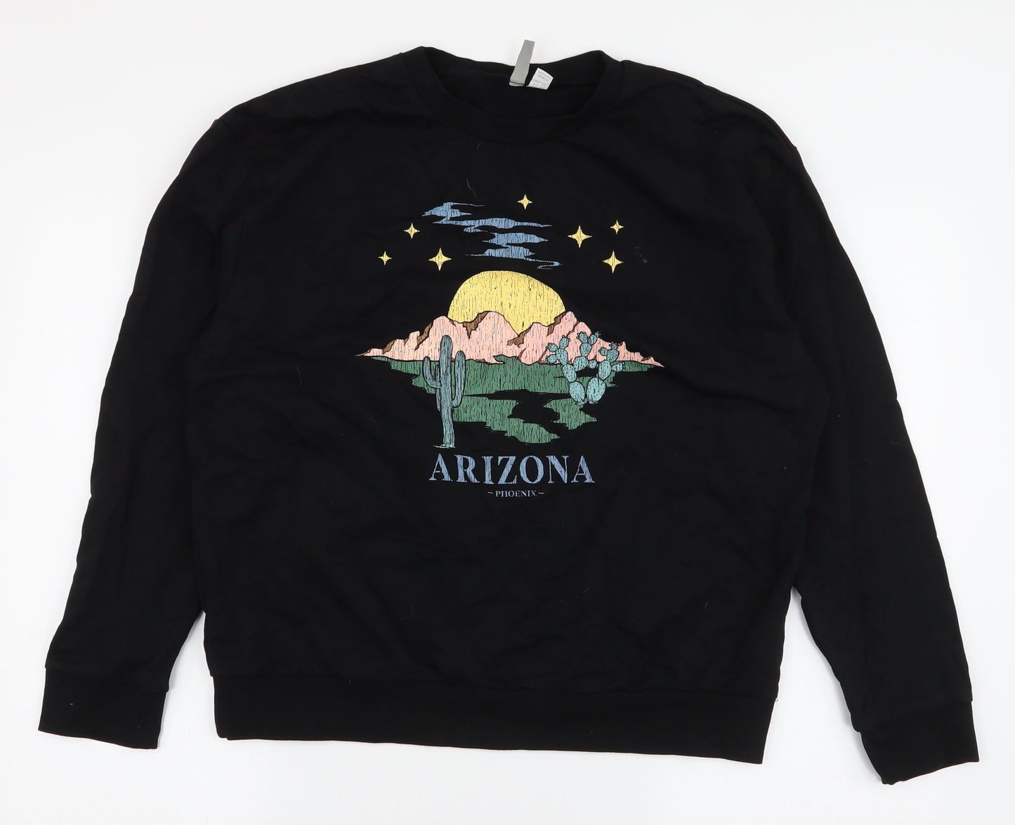 ASOS Womens Black  100% Cotton Pullover Sweatshirt Size 16  Pullover - Arizona