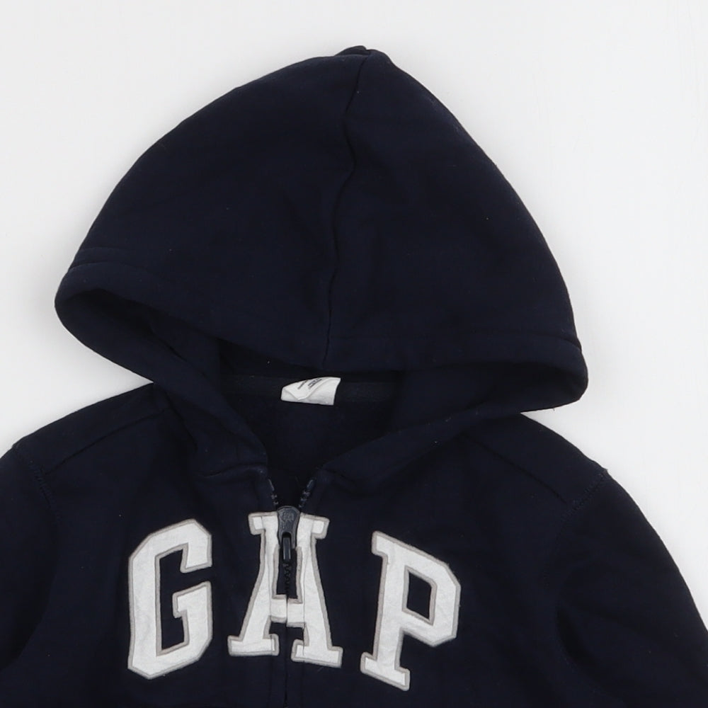 Gap Boys Blue  Cotton Full Zip Jumper Size 12-18 Months  Zip