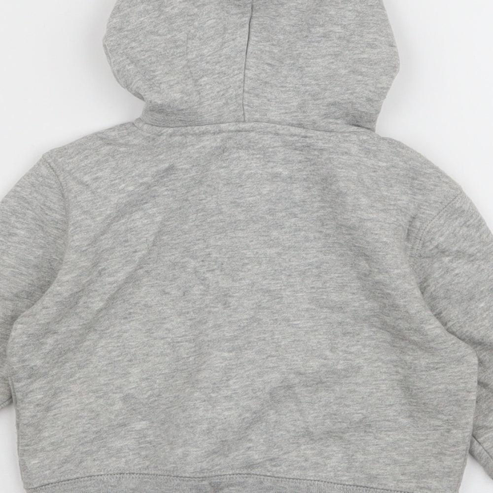 Gap Boys Grey  Cotton Full Zip Jumper Size 12-18 Months  Zip