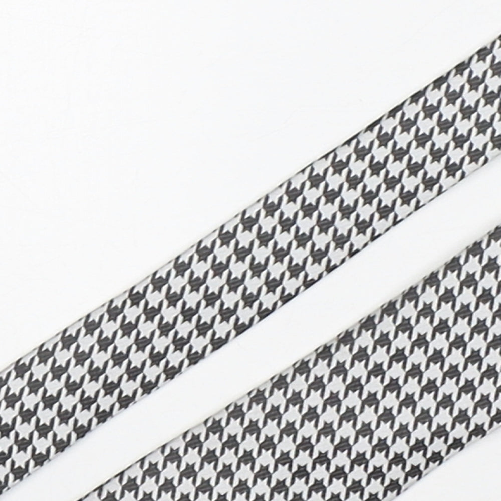 NEXT Mens Multicoloured Houndstooth Polyester Pointed Tie One Size