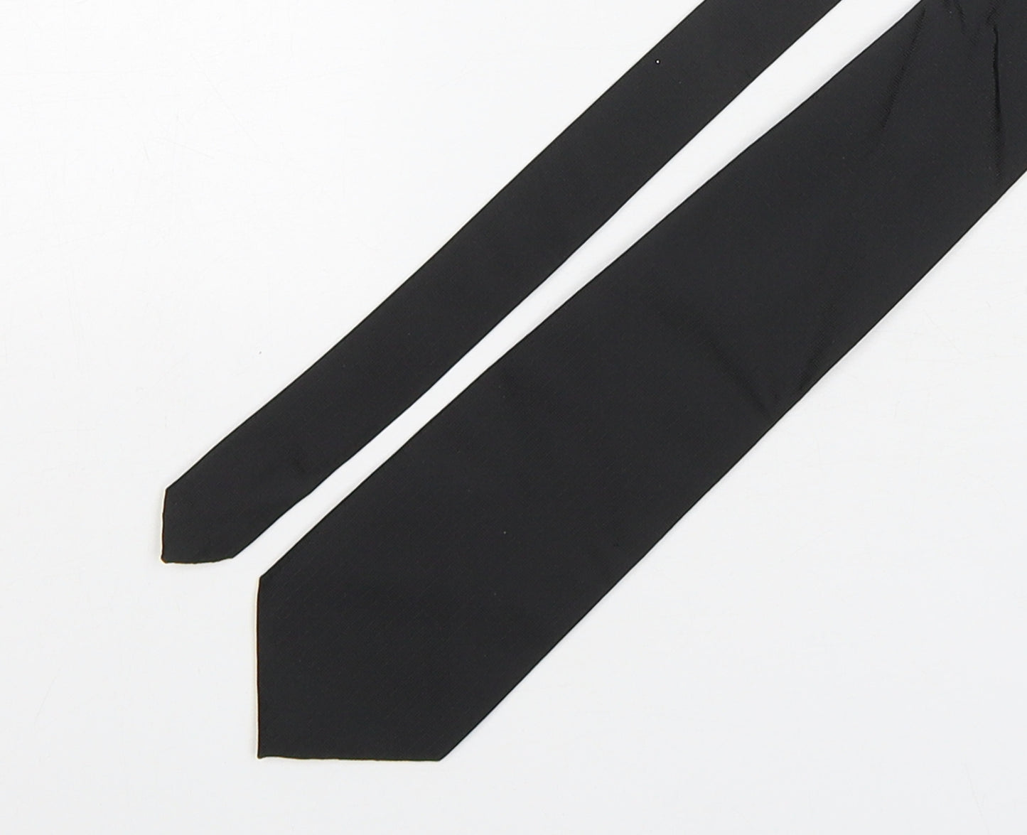 NEXT Mens Black  Polyester Pointed Tie One Size