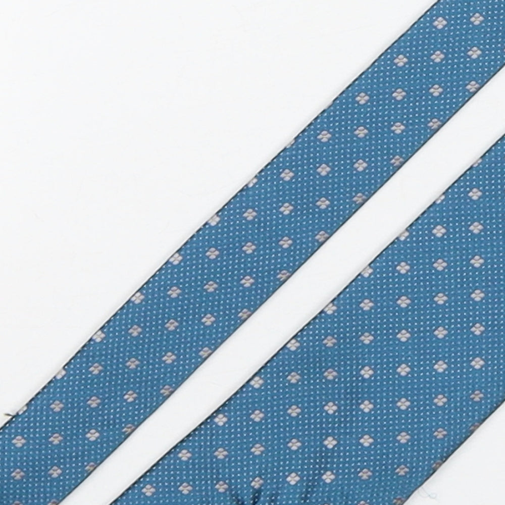 Dockers  Mens Green Polka Dot Polyester Pointed Tie One Size