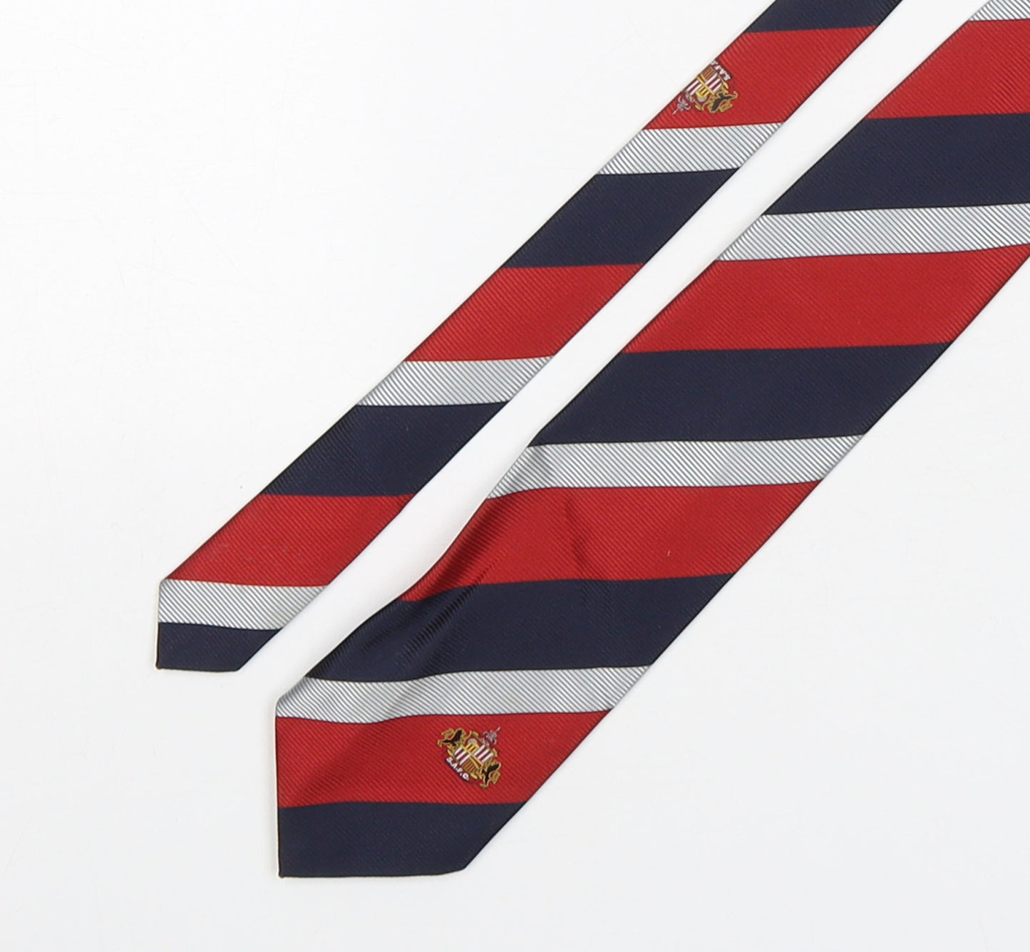Sunderland AFC Mens Multicoloured Striped Polyester Pointed Tie One Size