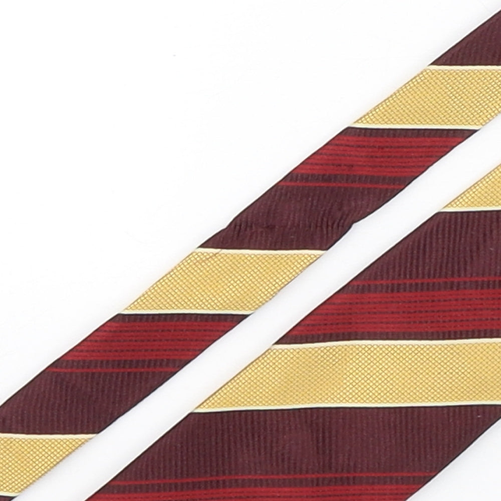 Daniel Hechter Mens Multicoloured Striped Silk Pointed Tie One Size