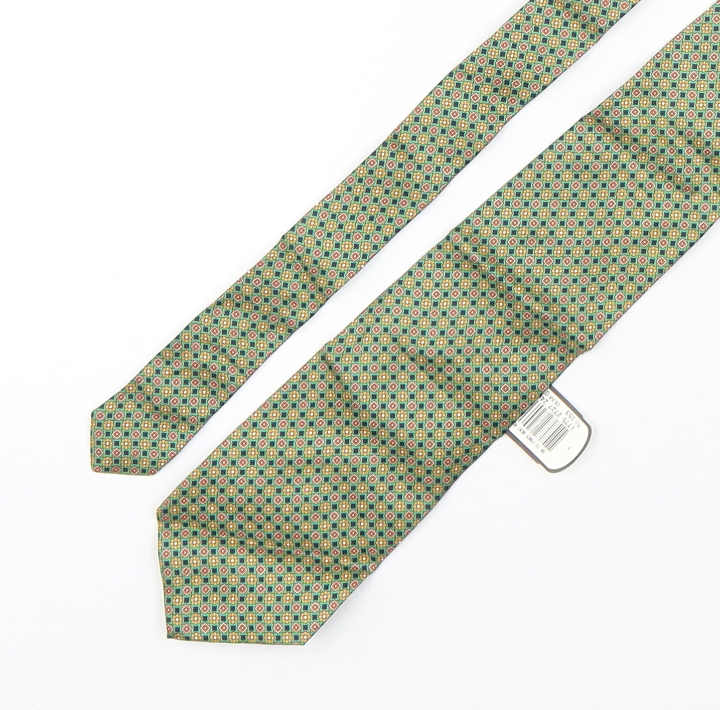 Tie Rack  Mens Multicoloured Geometric Silk Pointed Tie One Size