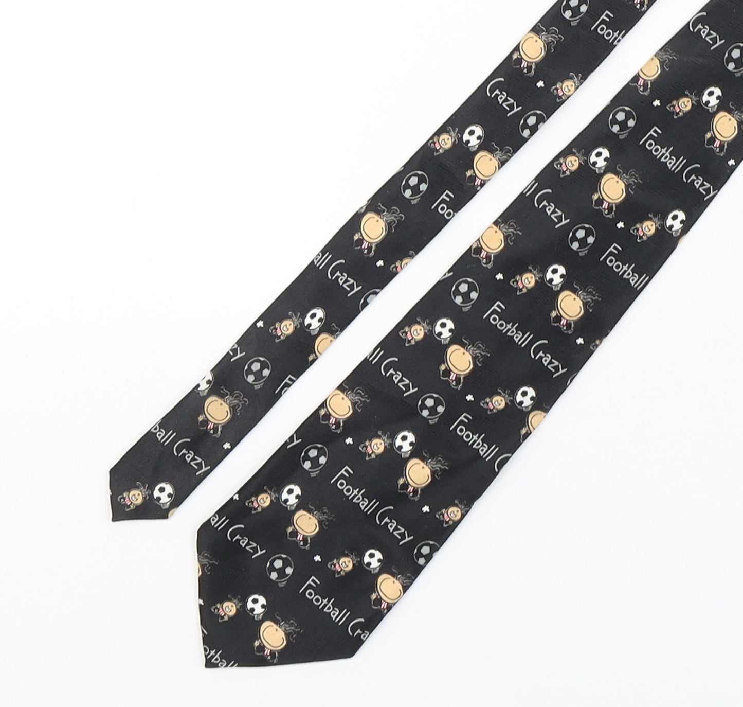 Bubblegum Mens Multicoloured Geometric Polyester Pointed Tie One Size - Football