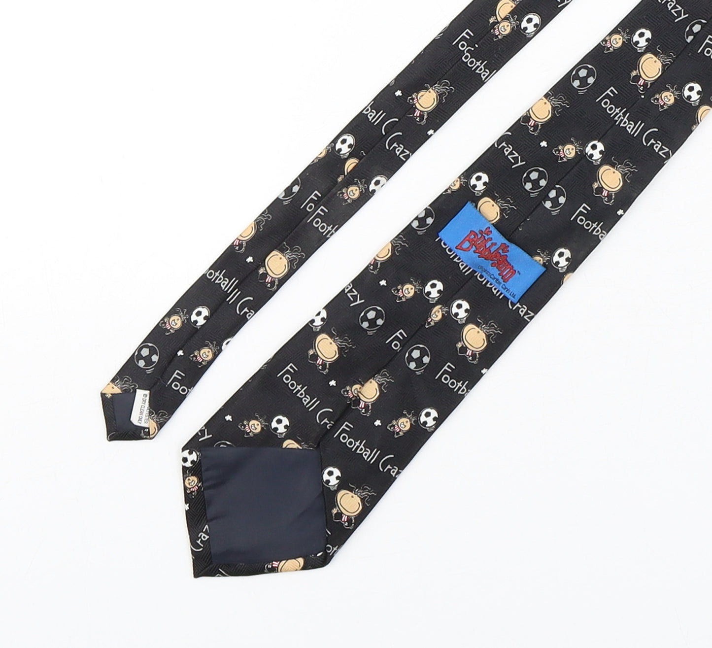 Bubblegum Mens Multicoloured Geometric Polyester Pointed Tie One Size - Football