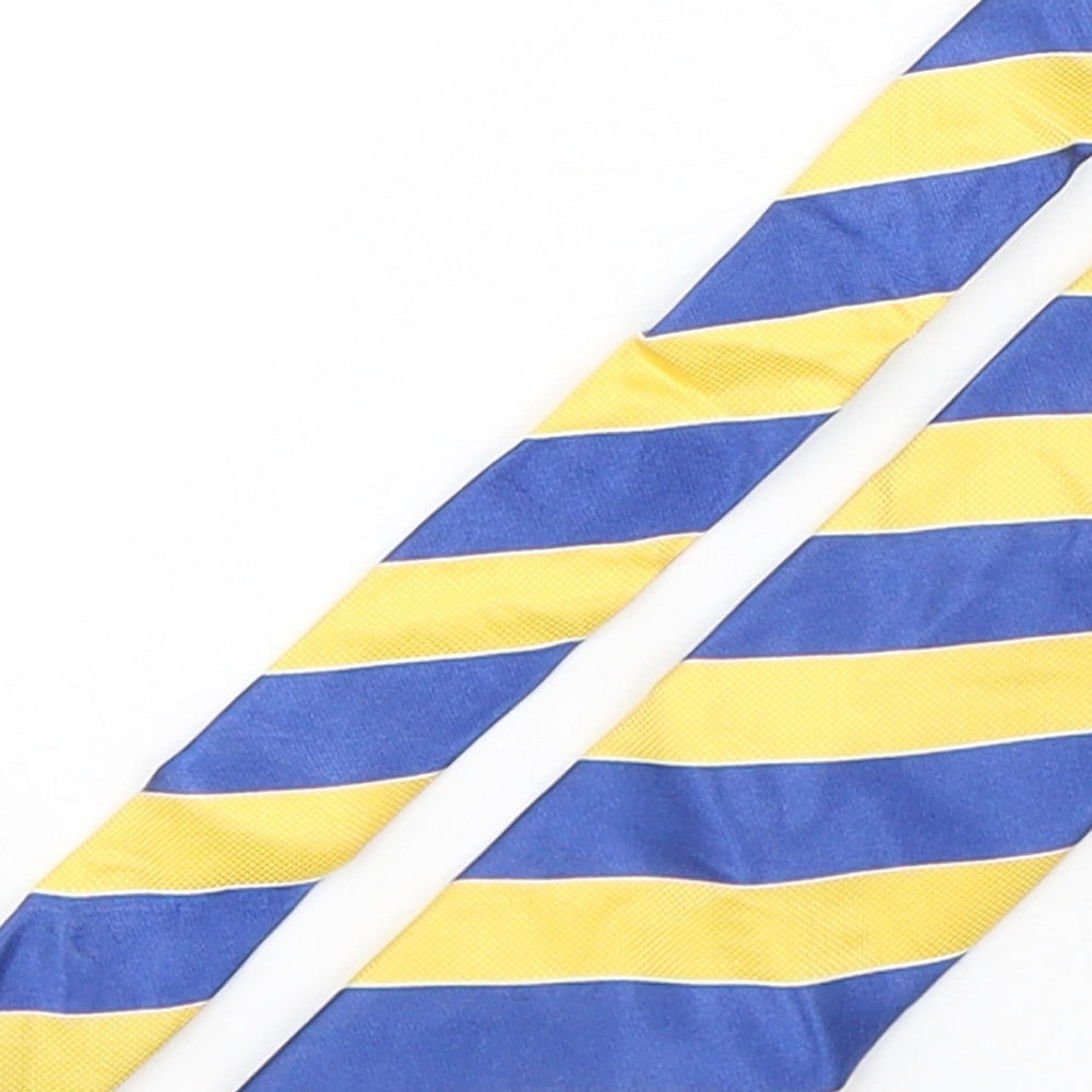 Marks and Spencer Mens Multicoloured Striped Silk Pointed Tie One Size