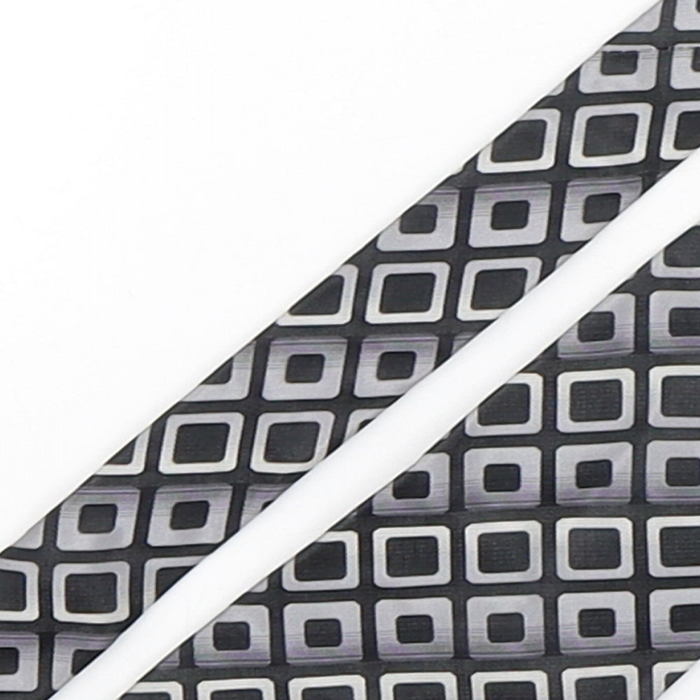 Pierre Cardin  Mens Multicoloured Geometric Silk Pointed Tie One Size