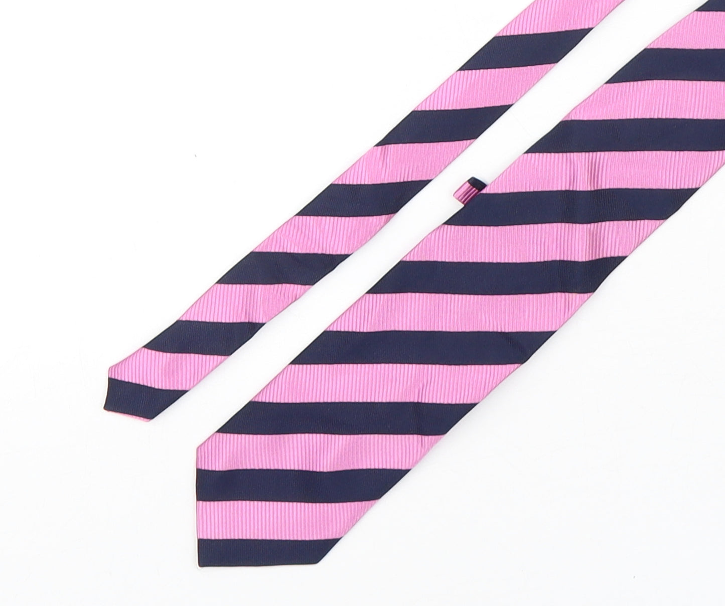 Daniel Hechter Mens Multicoloured Striped Silk Pointed Tie One Size