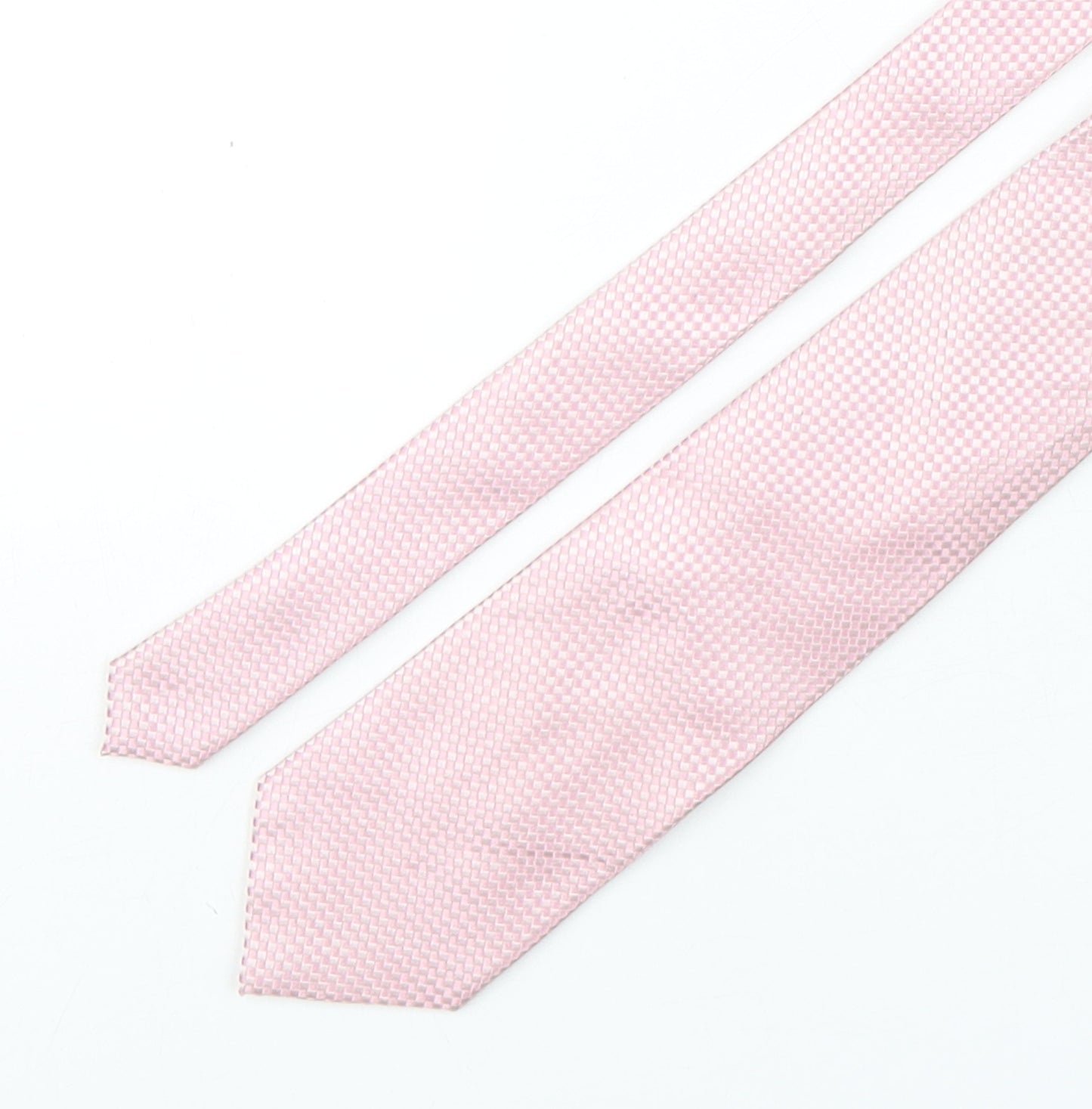 Royal Class Mens Pink Plaids & Checks Silk Pointed Tie One Size