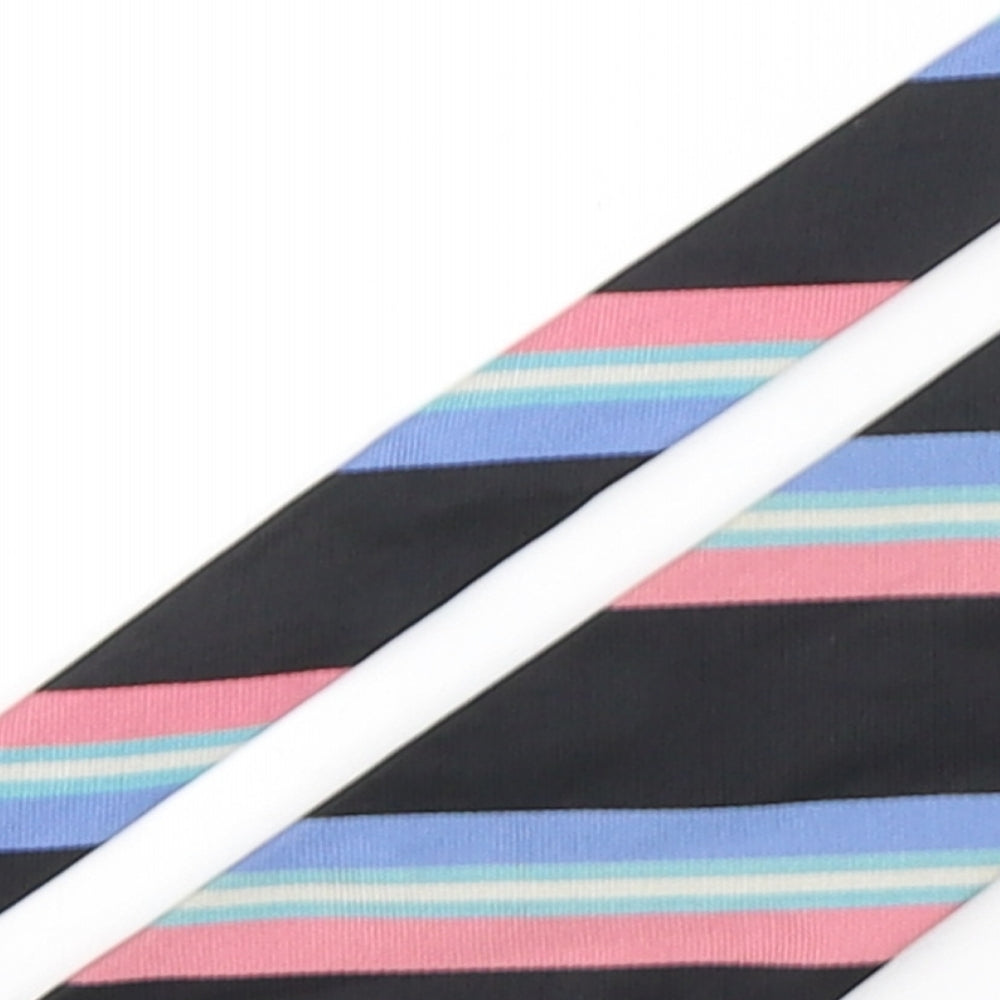 Kent & Curwen Mens Multicoloured Striped Silk Pointed Tie One Size