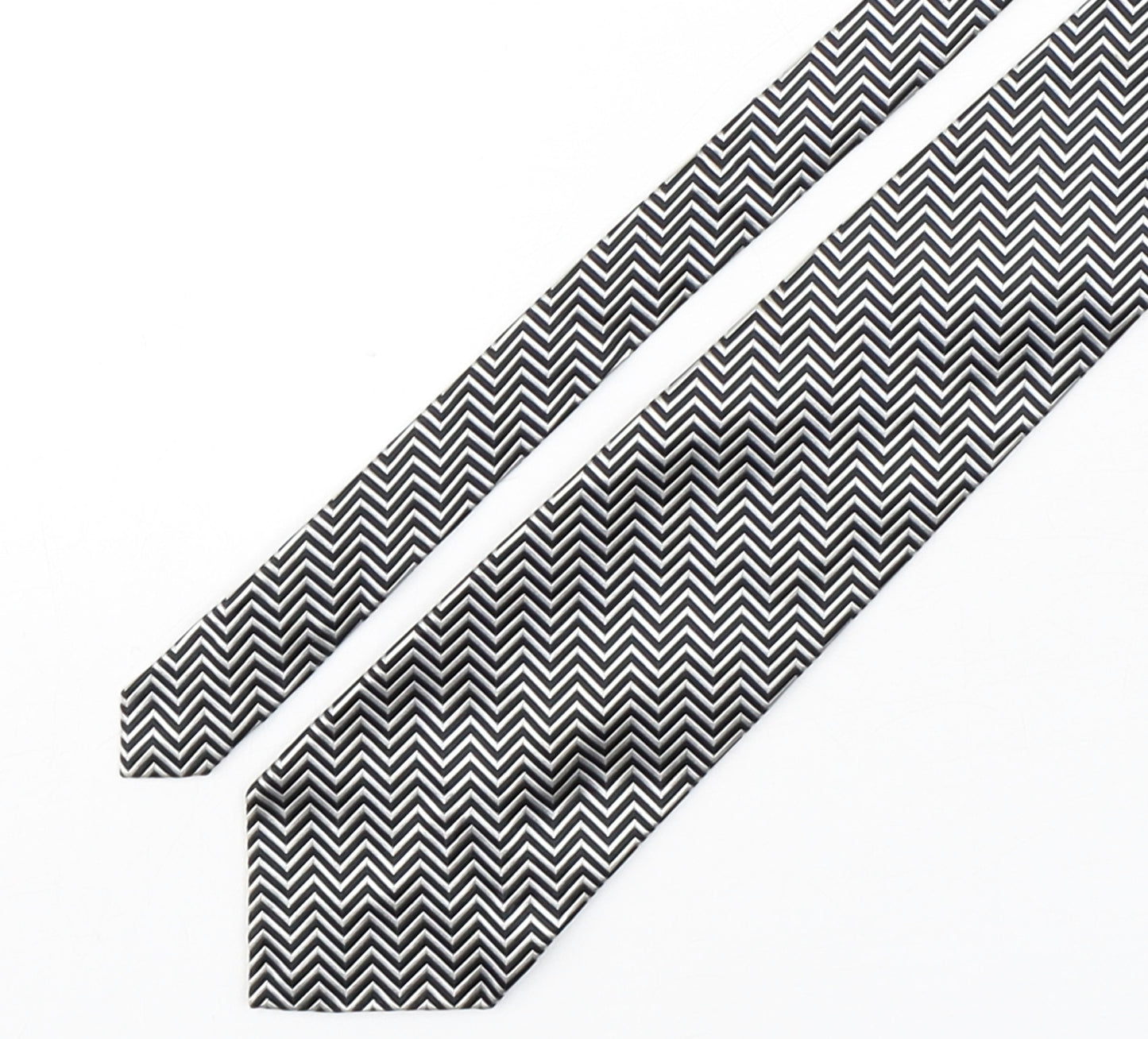 Linea Mens Multicoloured Striped Silk Pointed Tie One Size