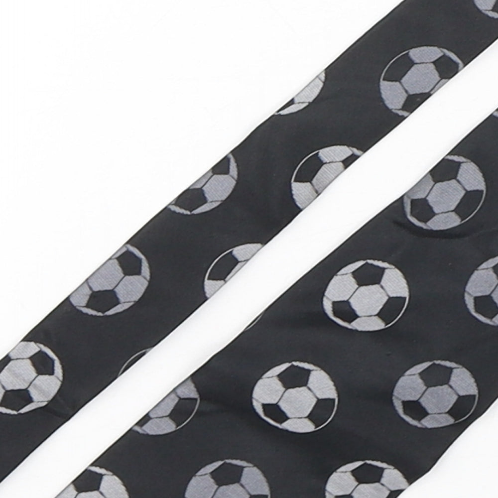 Berwin & Berwin Mens Multicoloured Geometric Silk Pointed Tie One Size - Football