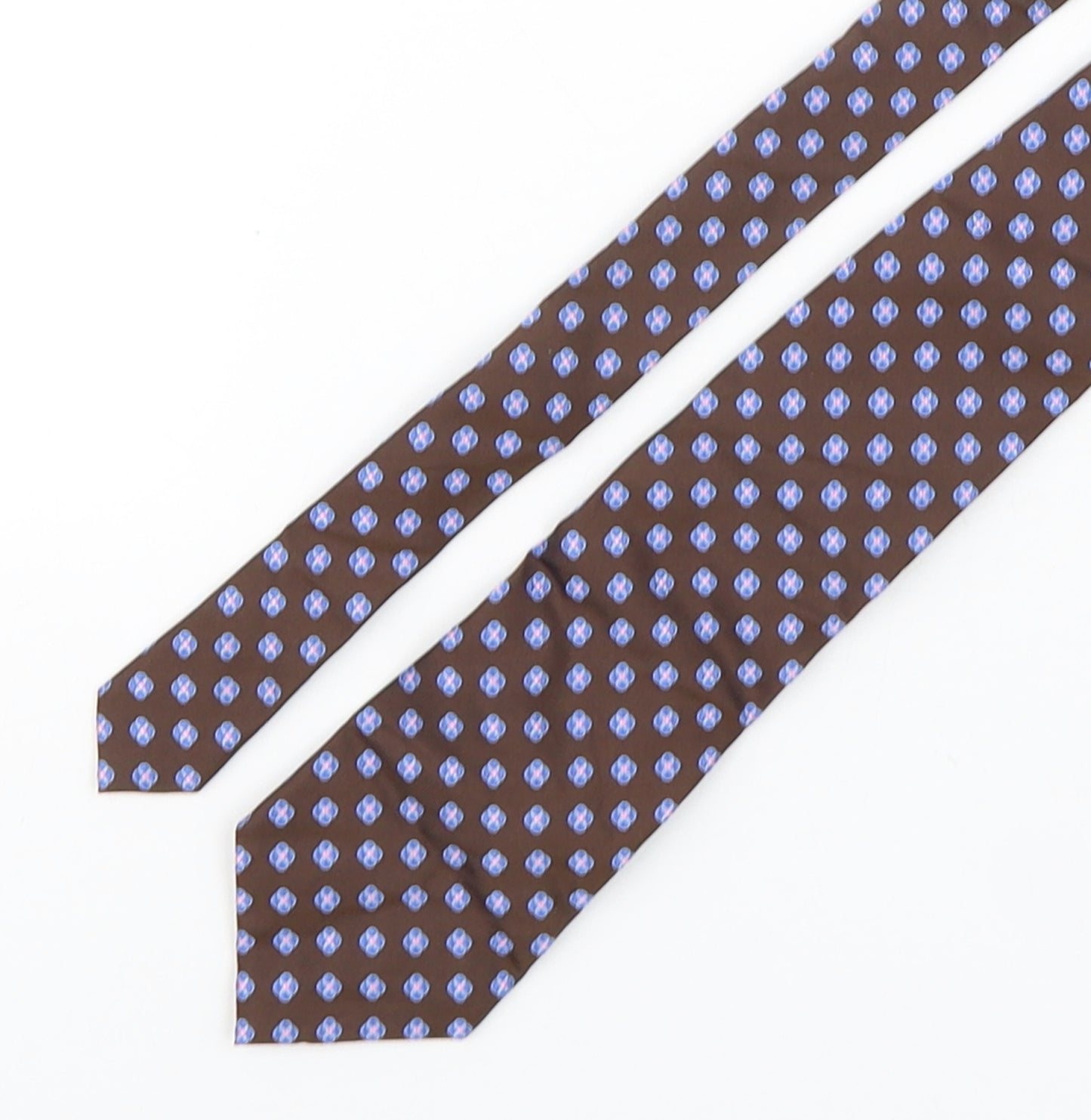 Joseph Turner Mens Multicoloured Geometric Silk Pointed Tie One Size