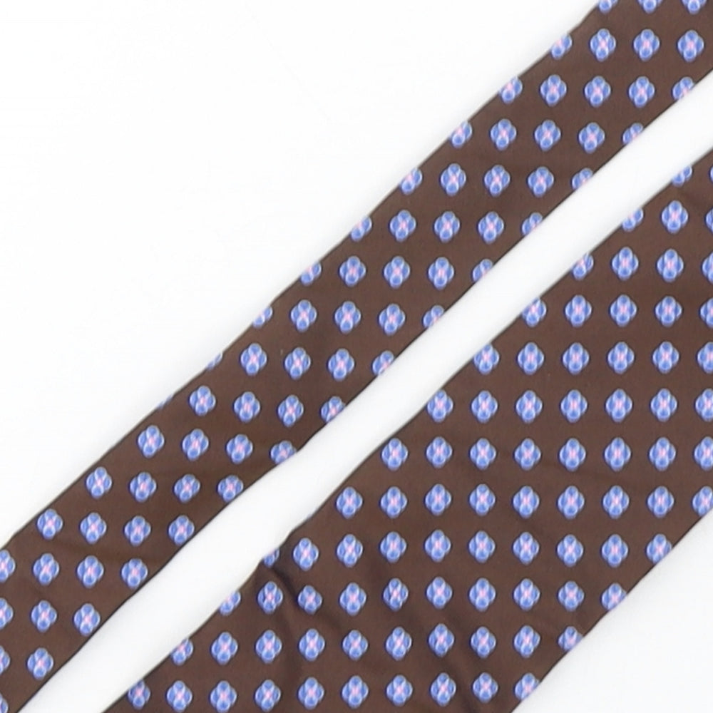 Joseph Turner Mens Multicoloured Geometric Silk Pointed Tie One Size