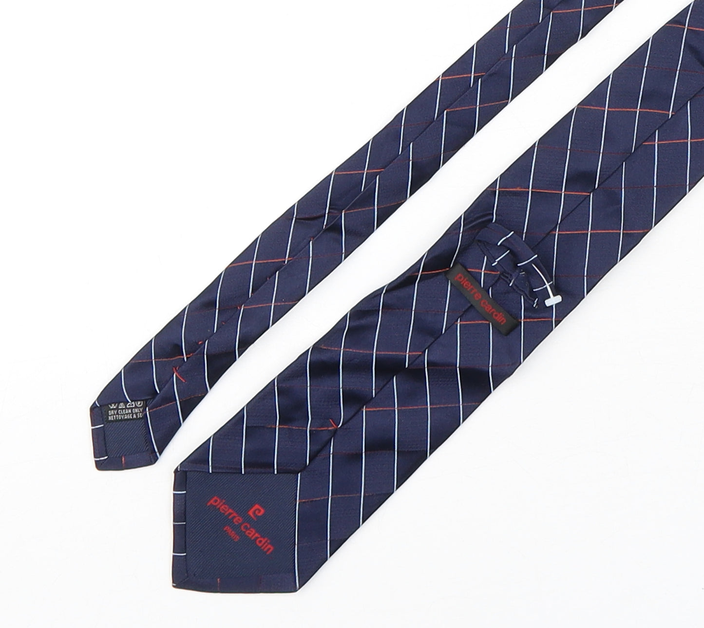 Pierre Cardin  Mens Multicoloured Plaids & Checks Silk Pointed Tie One Size