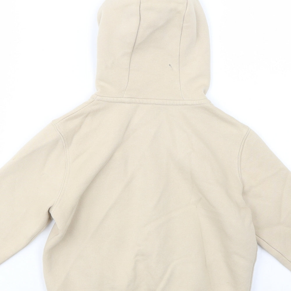 NEXT Boys Beige  Cotton Full Zip Hoodie Size 2-3 Years  Zip
