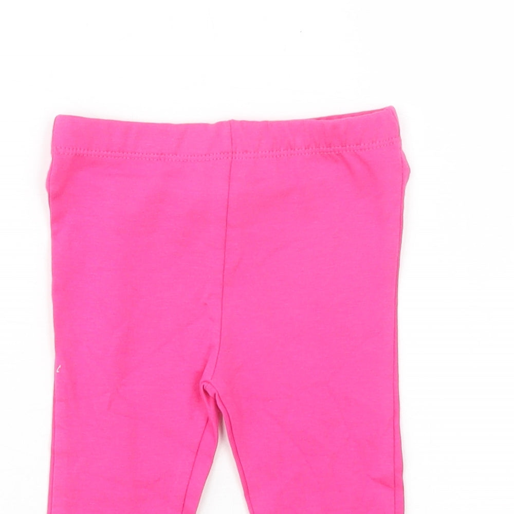 Dunnes Stores Baby Pink  Cotton Jogger Leggings Size 9-12 Months