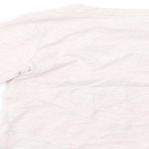 NEXT Girls Pink  Cotton Pullover T-Shirt Size 2-3 Years Crew Neck Pullover - Girl