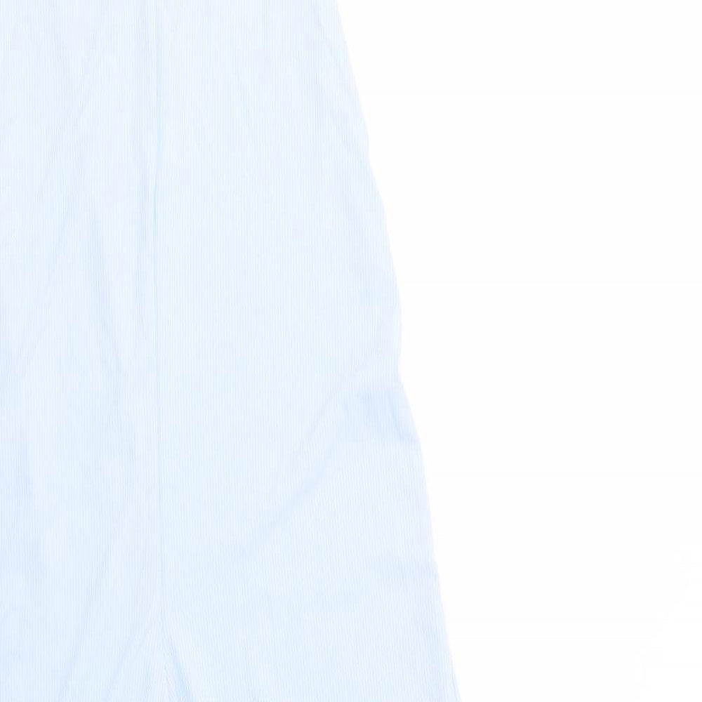 PRETTYLITTLETHING Womens Blue  Polyester Jumpsuit One-Piece Size 10 L22 in Pullover