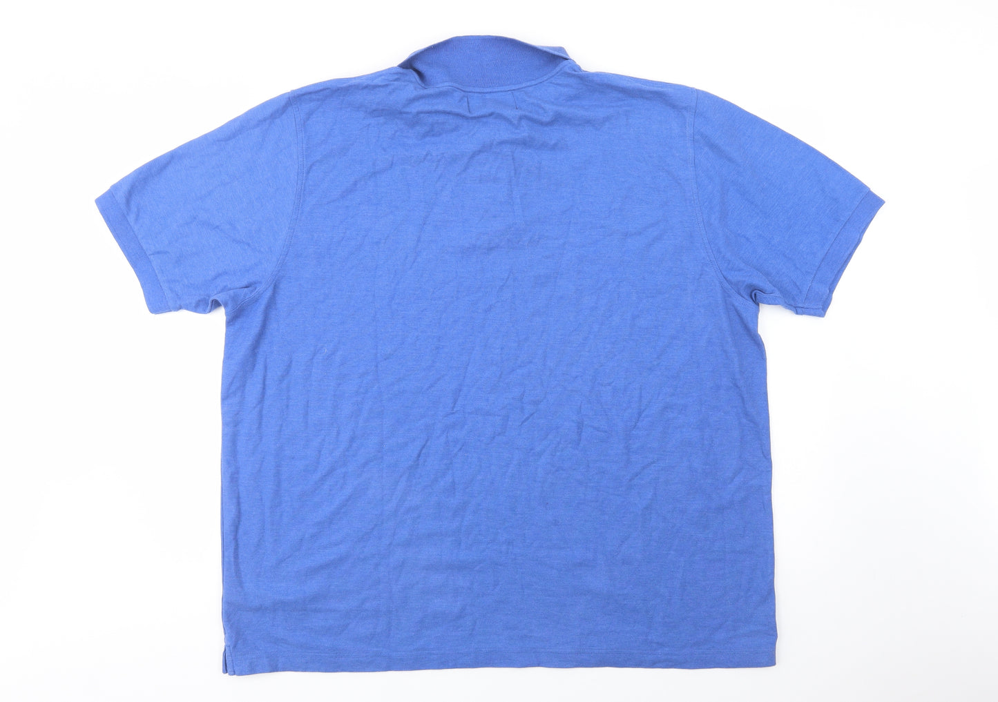 Dunnes Stores Womens Blue  Cotton Basic Polo Size 3XL Collared