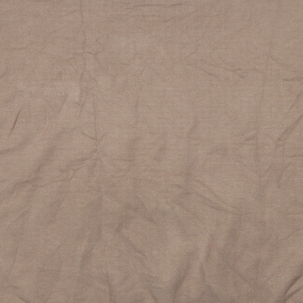 Klass Womens Beige Boat Neck  Viscose Pullover Jumper Size 2XL