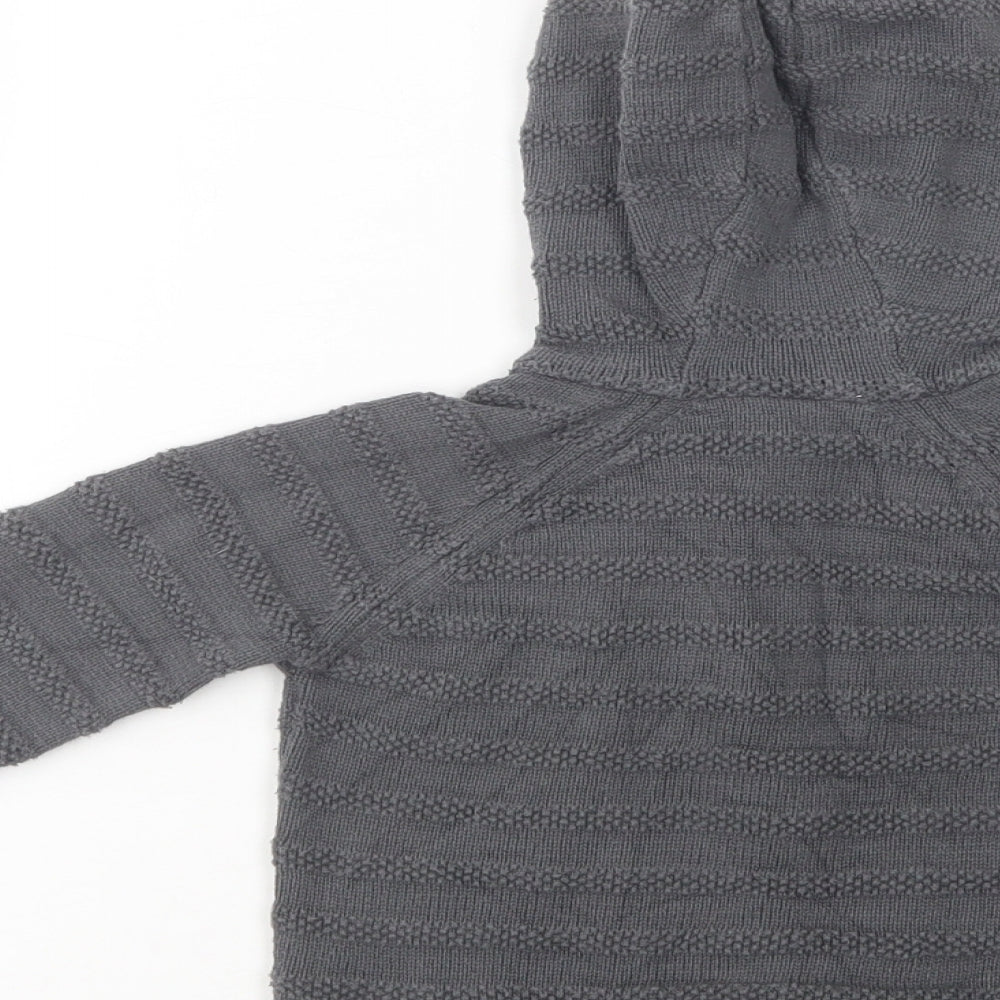 John Lewis Baby Grey  Cotton Cardigan Jumper Size 18-24 Months  Button