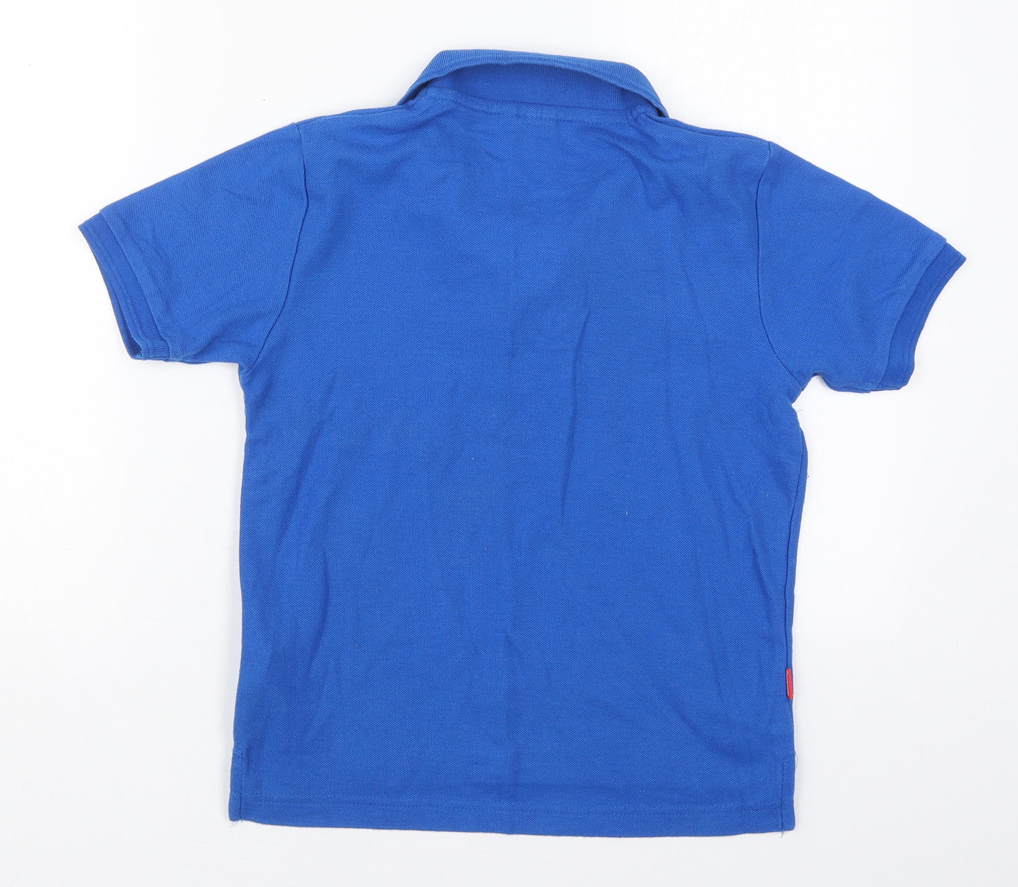 Slazenger Boys Blue  Cotton Basic Polo Size 9-10 Years Collared Pullover