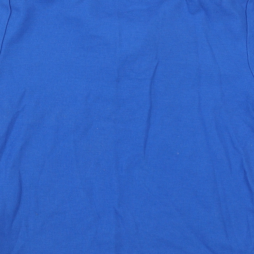 Slazenger Boys Blue  Cotton Basic Polo Size 9-10 Years Collared Pullover