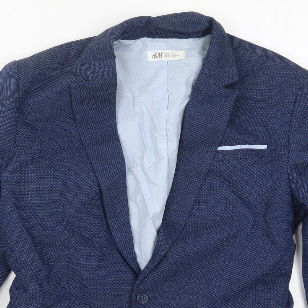 H&M Boys Blue   Jacket  Size 15 Years  Button