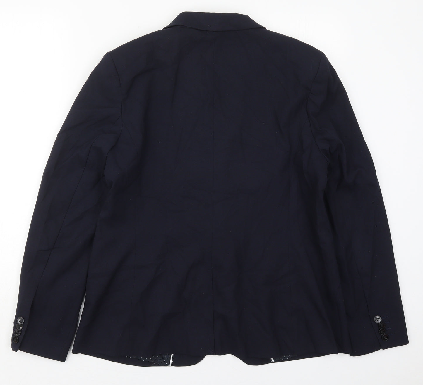 NEXT Womens Blue  Polyester Jacket Suit Jacket Size 16