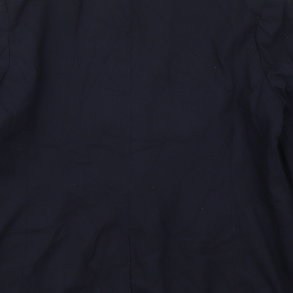 NEXT Womens Blue  Polyester Jacket Suit Jacket Size 16