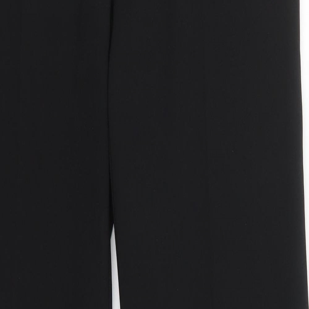 River Island Womens Black  Polyester Trousers  Size 10 L33 in Regular Hook & Eye