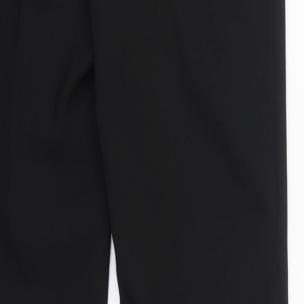 River Island Womens Black  Polyester Trousers  Size 10 L33 in Regular Hook & Eye