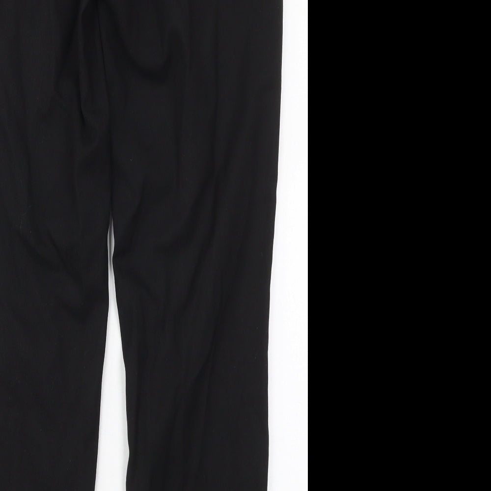 1880 Club Mens Black  Polyester Trousers  Size 34 L29 in Regular Button