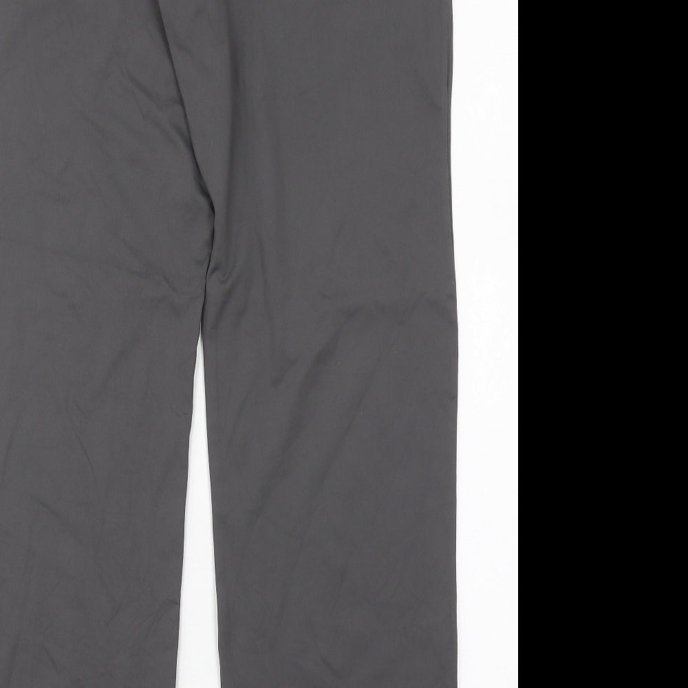 USA Pro Womens Grey  Polyester Sweatpants Trousers Size 27 in L28 in Regular
