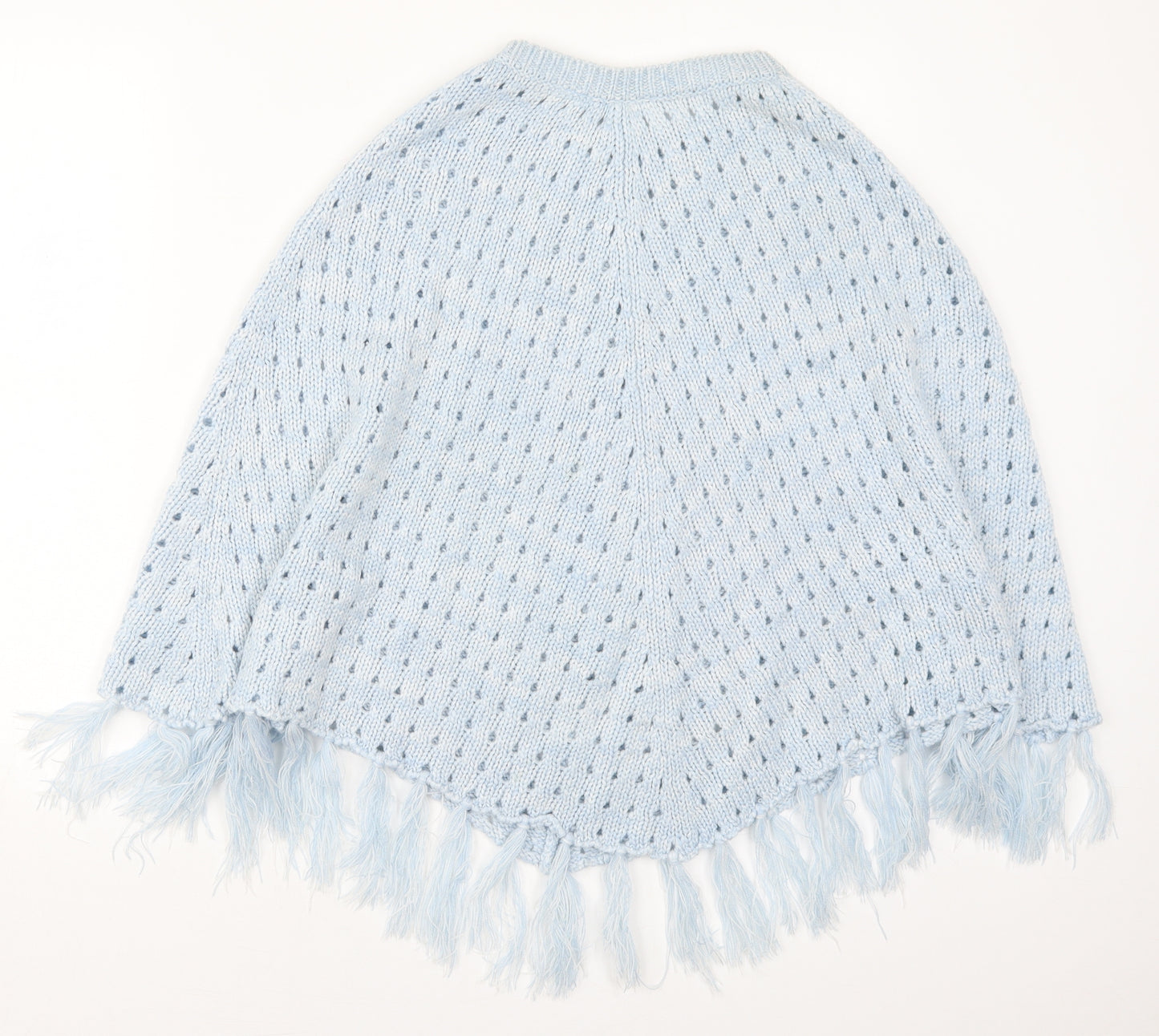 Creation Womens Blue   Jacket Poncho One Size