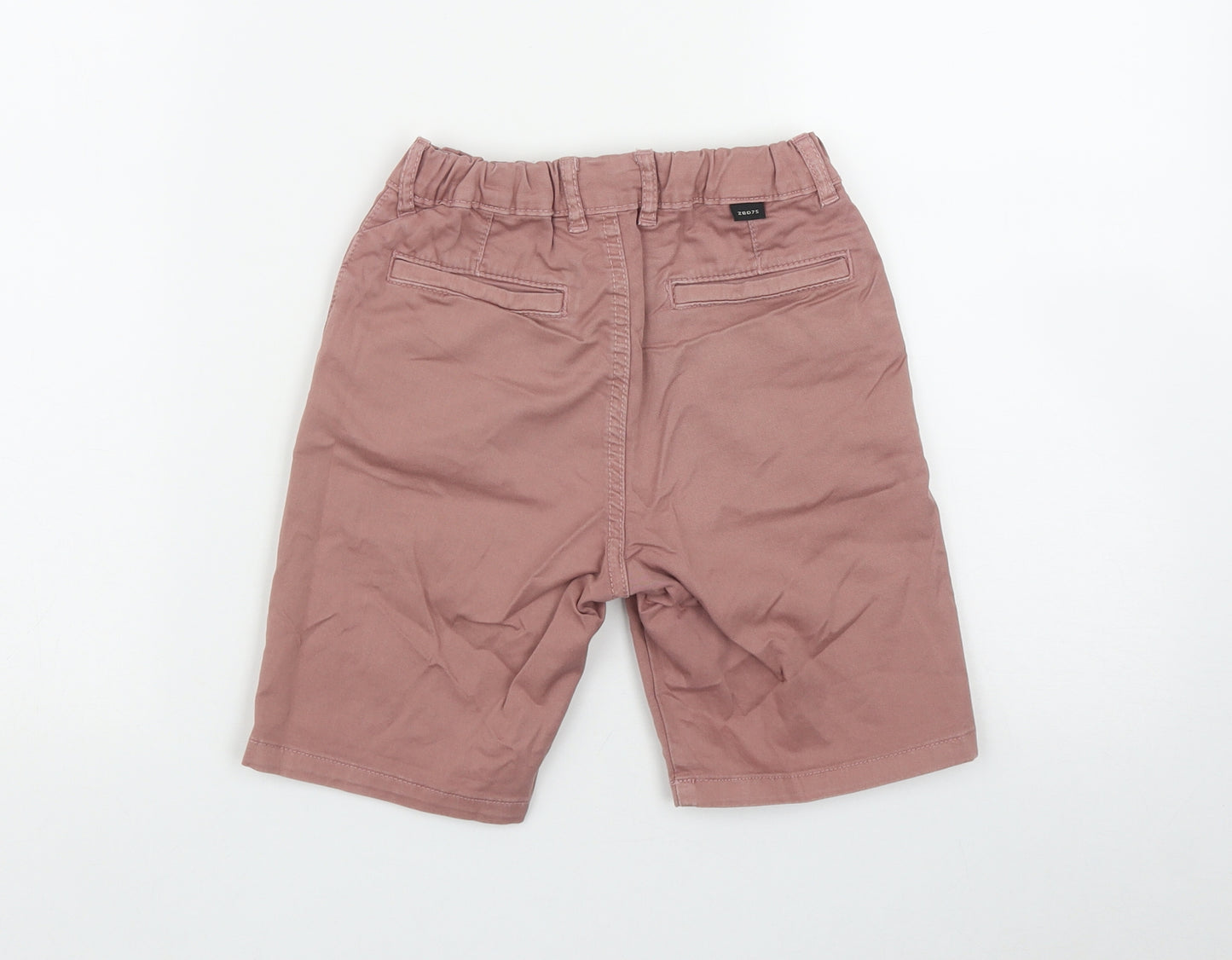 Zara Boys Pink  Cotton Bermuda Shorts Size 7 Years  Regular
