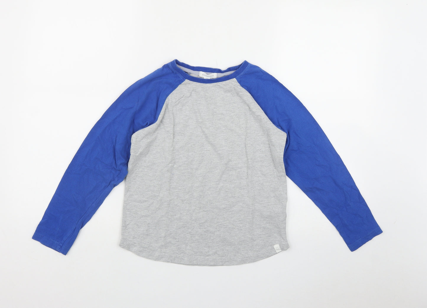 Pumpkin Patch Boys Grey  Cotton Basic T-Shirt Size 9 Years Round Neck