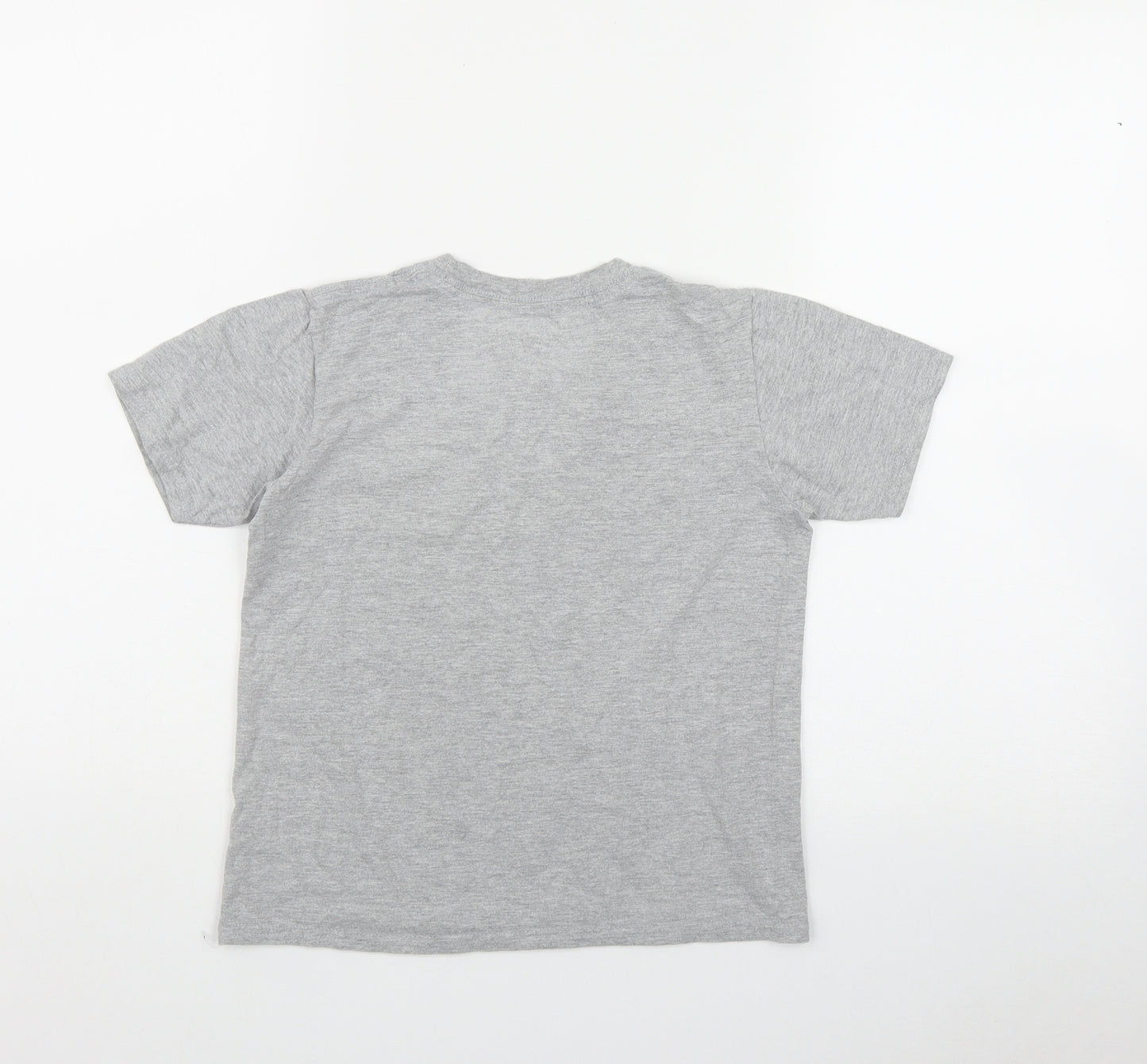 Five Nights At Freddy's Boys Grey  Cotton Basic T-Shirt Size 7-8 Years Roll Neck