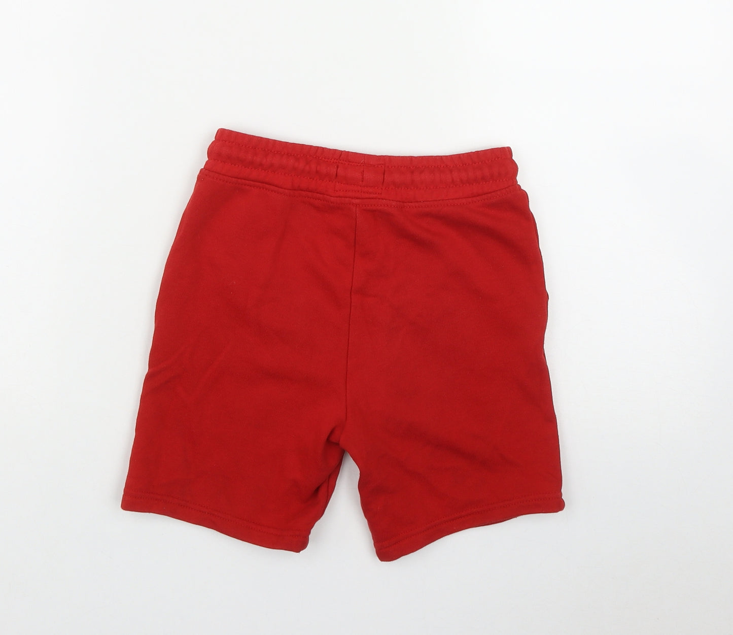 Primark Boys Red  Cotton Sweat Shorts Size 7-8 Years  Regular