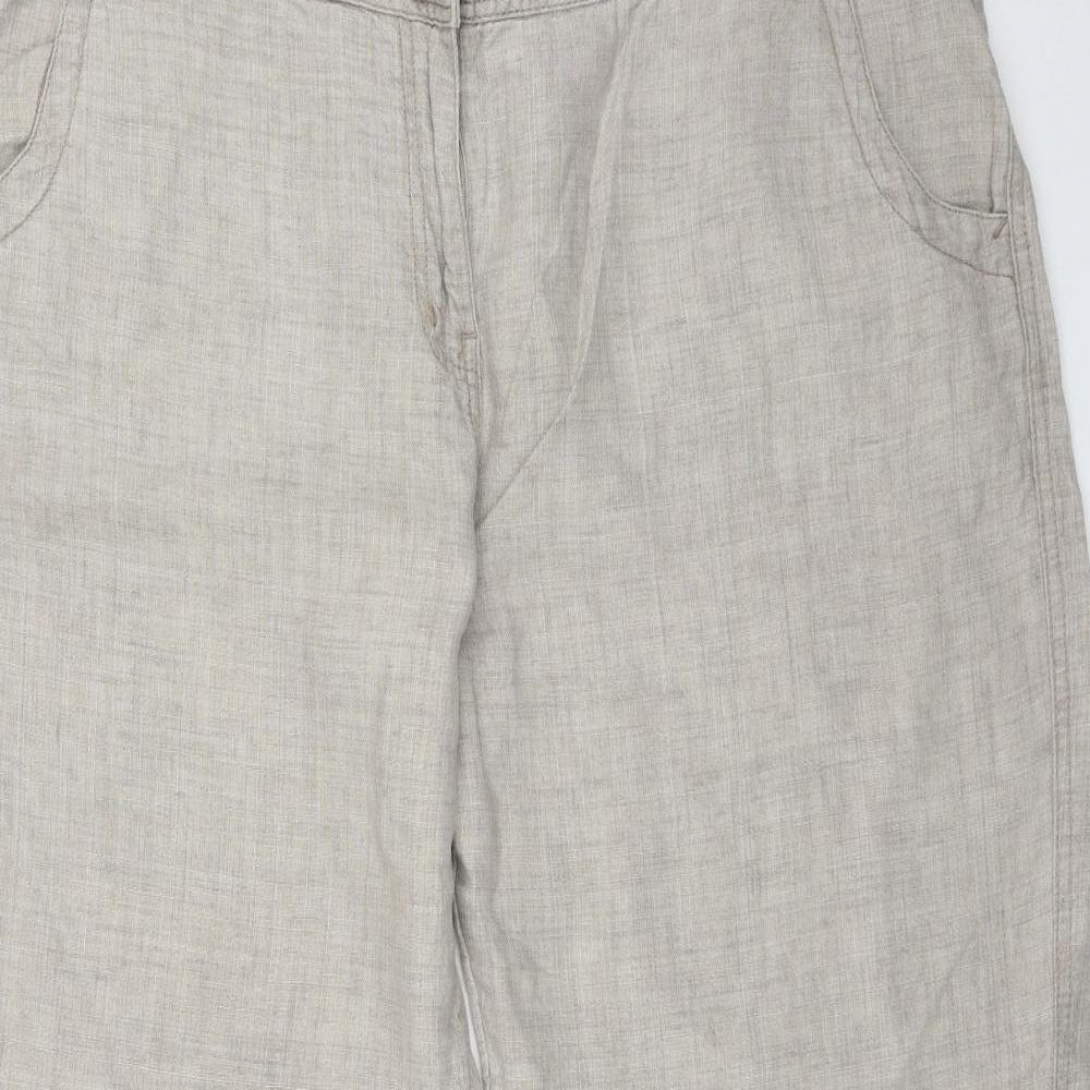 George Womens Beige  Linen Trousers  Size 18 L30 in Regular