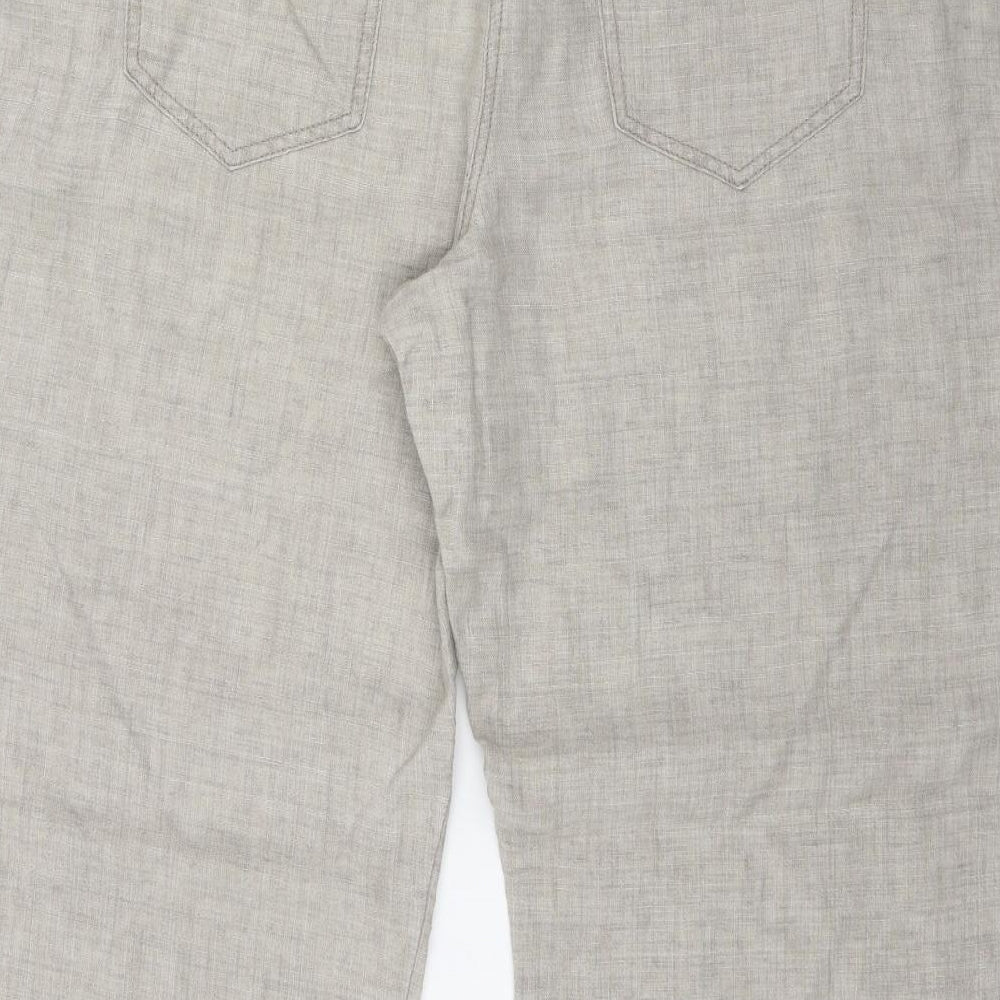 George Womens Beige  Linen Trousers  Size 18 L30 in Regular